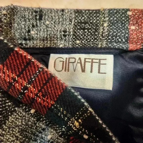 Vintage Giraffe Brand Wool Skirt Size 8 - Picture 3 of 5